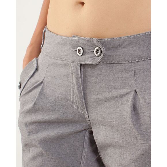 LULULEMON Pedal Power Pant Gray Cycling Relaxed Low Rise Pants Women Sz US 6 - Picture 12 of 14